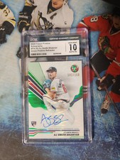 2024 Topps Pristine Autographs AJ Smith-Shawver Green Pristine Refractor CGC 10