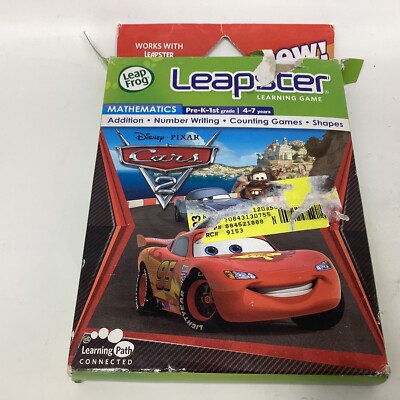 LeapFrog Leapster Disney Cars 2 Learning Game Ages 4 - 7 And
