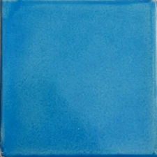 4 Pieces 6"x6" TalaMex Aqua Blue Talavera Mexican Tile