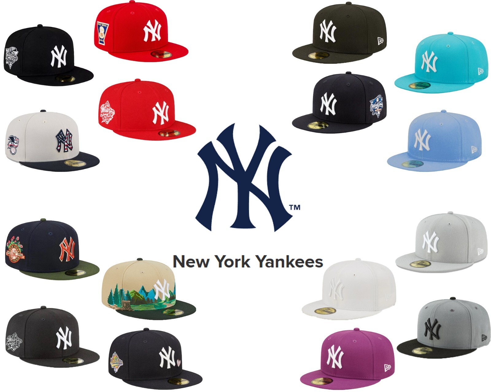 2024 New MLB New York Yankees New Era 59FIFTY Size Cap