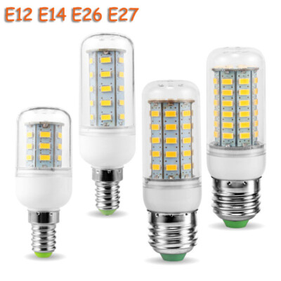LED Corn Light Bulbs 5730 SMD 110V 130V 220V LED Small Bulb Home E14 Lamp E27