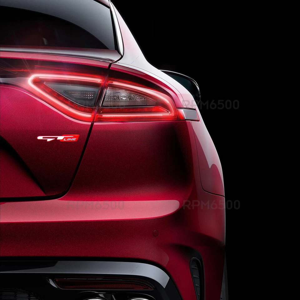 3D Car Red GT Line Logo Emblem Badge Rear Trunk Lid Fits KIA Optima Sport — 第 4/4 张图片