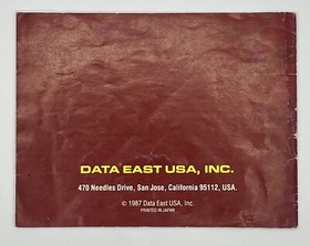 Karnov Original Manual (Nintendo | NES) - 1990