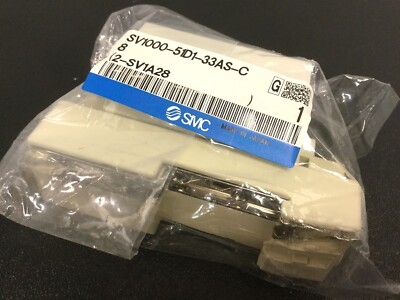 New SMC SV1000-51D1-33AS-C8 D-Sub Endplate, Pressure Port: 5/16'', Din Rail Mount