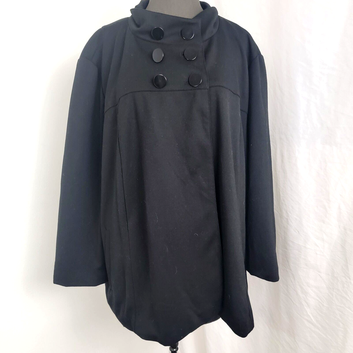 Sandro Women's Black Jacket Coat Size 2X Lined Career Work Very