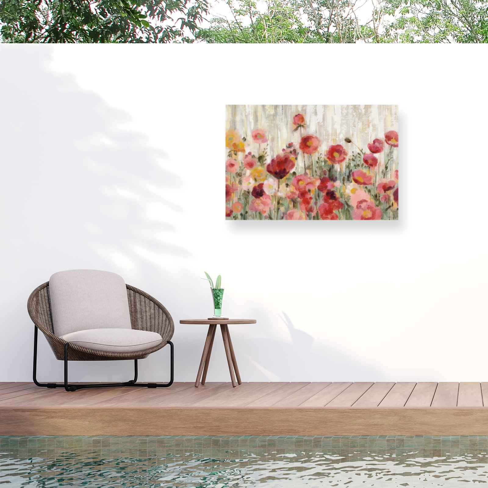 Silvia Vassileva 'Sprinkled Flowers Crop' Outdoor All-Weather Wall Decor