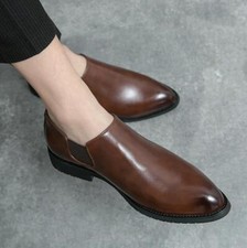 Fashion Men's Pointed Toe Slip On Shoes Casual Business Dress Party Fall Spring