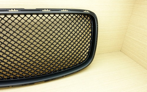 Fit Chrysler 300 300C Front Upper Grill Grille Bentley Style 2015+ Matte Black - Picture 3 of 6