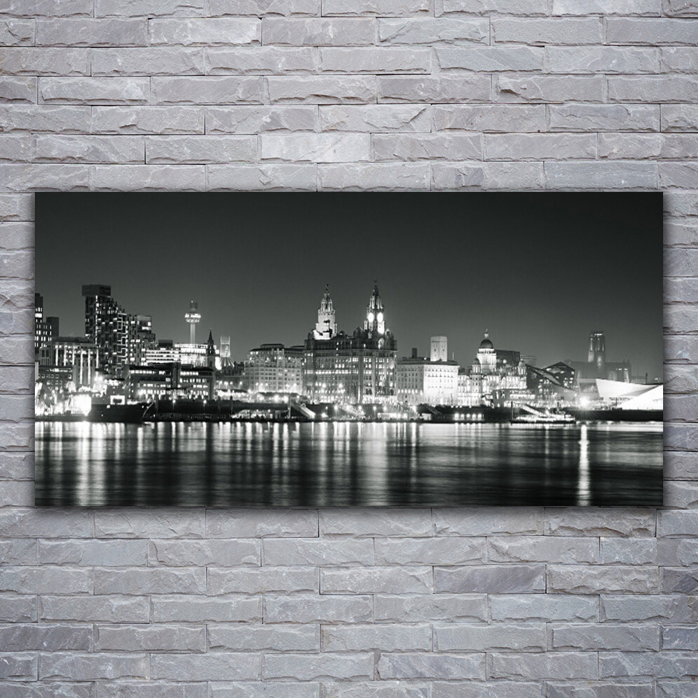 Tableau sur verre acrylique Tulup pour salon décoration murale paysage urbain 120x60 cm