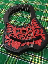 CC New Lyre Harp 10 Metal Strings Rosewood Engraved/Lyra Harp String Instruments