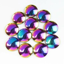 12pcs 20x5mm Multicolor Hematite Round Cab Cabocohn SK60312