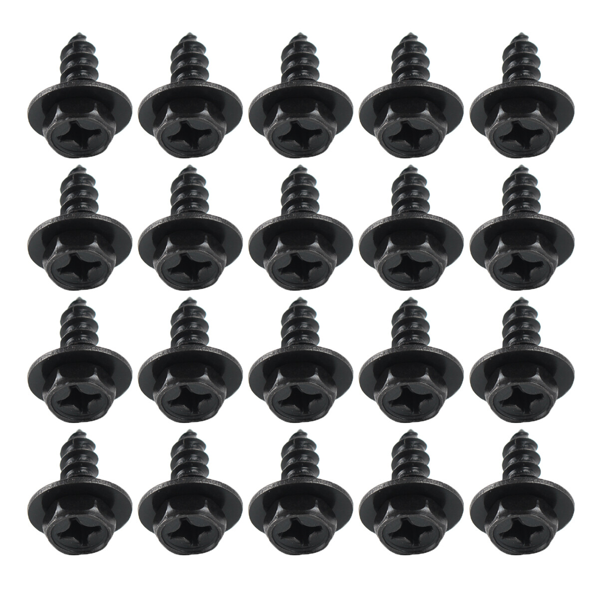 20-Pack Bumper & Splash Shield Rivet Clips For BMW – Screw Bolt Fasteners, Black