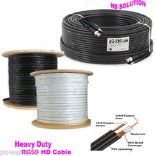 2pcs x 65ft Premade RG59 Combo Siamese Coaxial Cable to HD-SDI Security Camera