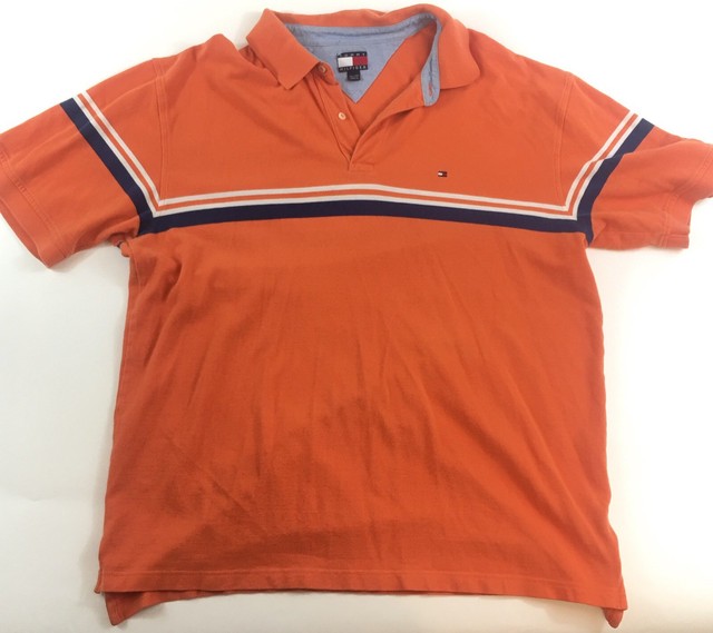 tommy hilfiger polo orange