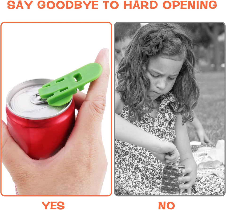 6 Pieces Manual Easy Can Opener, Soda Beer Can Opener Beverage Can Top