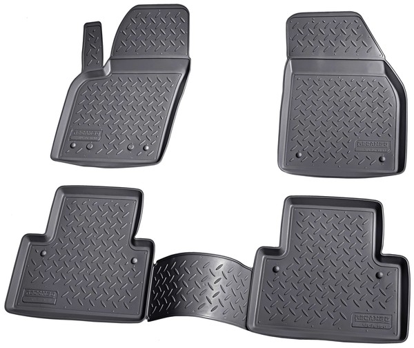 3D Gummi Fussmatten Passend FüR Volvo C30 | BJ 2006-2013 | Passgenau Mit Rand-image