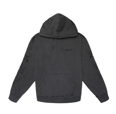 supreme Overdyed Hooded Sweatshirt チャコール Supreme Dragon Overdyed Hooded Sweatshirt (SS20) - $168