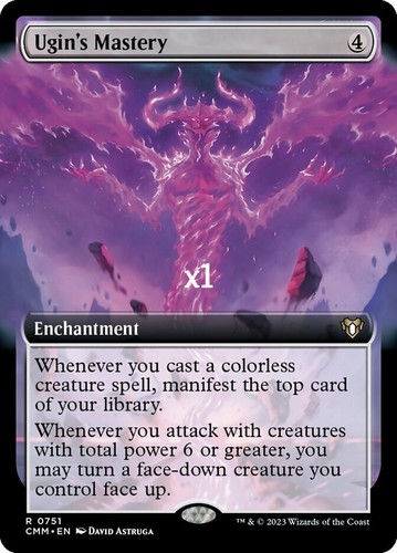 MTG Borderless Commander Masters CMM Ugin's Mastery MINT (SELECT) - Picture 2 of 3