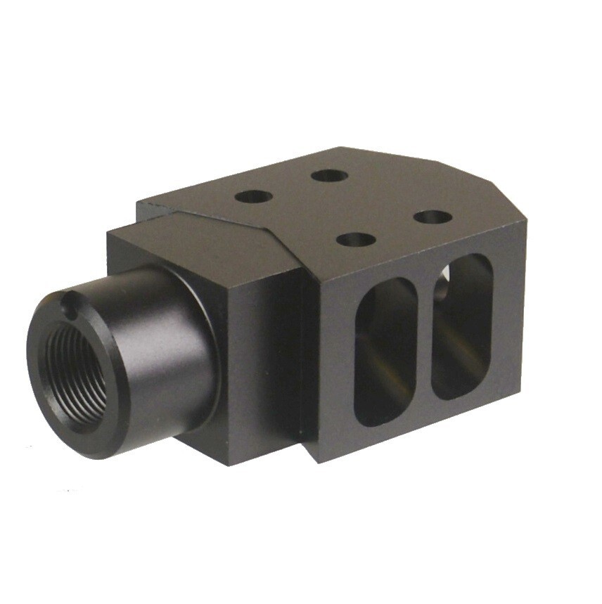 Tanker Muzzle Brake M14x1 LH Left Hand Thread For 7.62x39 Aluminum