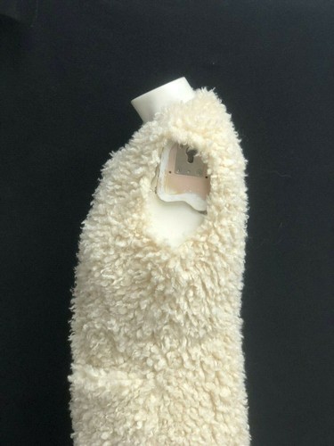 UGG Australia Women's Farrah Faux Fur Vest Jacket Cream 1098849 Pockets - 第 5/12 張圖片