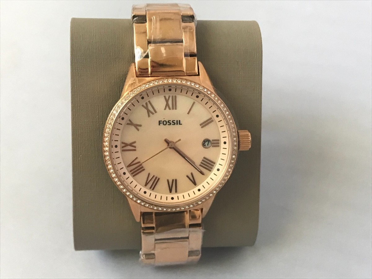 Fossil BQ3210 Blythe Rose Gold Dial Stainless Steel Women's Watch