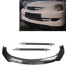 4Pcs Front Bumper Lip Splitter-Spoiler Carbon Fiber For Mitsubish