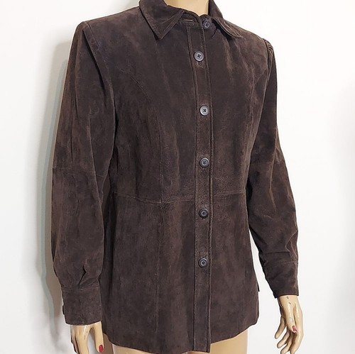Middlebrook Park Button Down Thin Leather Jacket - Picture 12 of 15