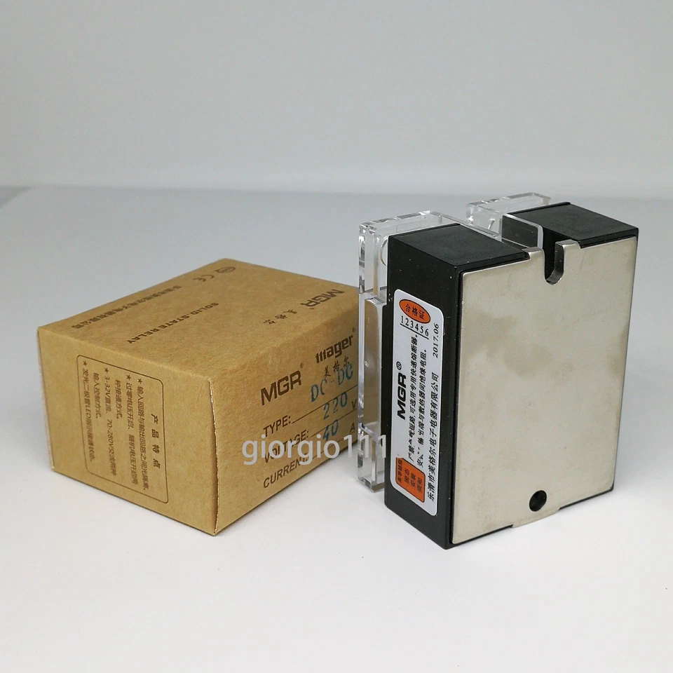 US Stock 40A Solid State Relay SSR DC-DC Input 3-32V DC Load 5-220V DC DD220D40 - Bild 4 von 4