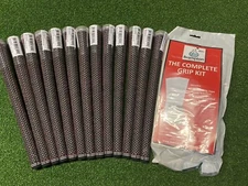 13  x Lamkin Crossline 360 Genesis Cord Golf Grip + Brampton DIY Grip Kit