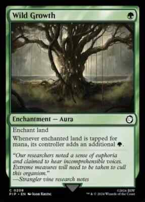 Wild Growth - 208 - NM - Universes Beyond: Fallout - MTG