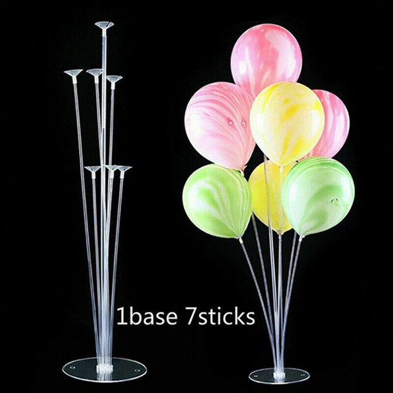 2,4,8,10 Set Table Balloon Sticks Holder Cups Party Decoration Wedding  Birthday