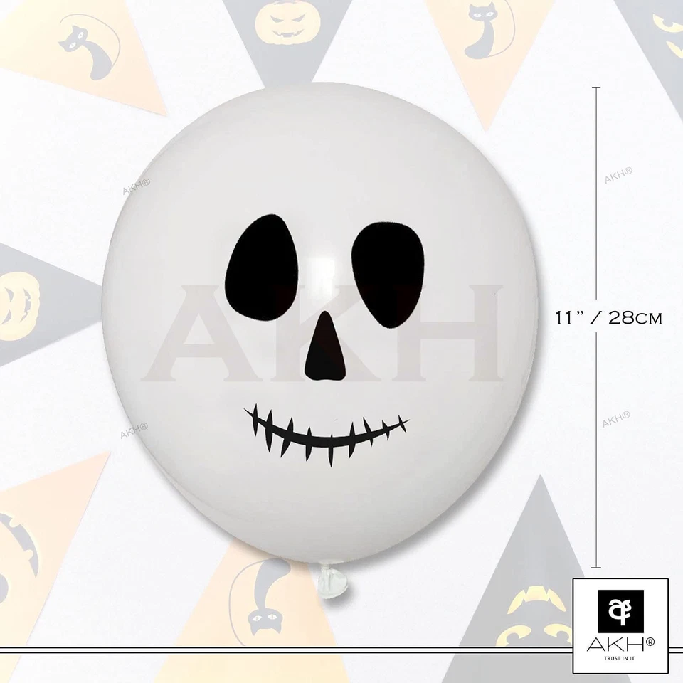 ВОЗДУШНЫЕ ШАРЫ НА ХЭЛЛОУИН Череп ТРЮК УГОЩЕНИЕ ПАУТИНА Украшения ВЕЧЕРИНКИ ЖУТКИЕ - Изображение 2 из 4