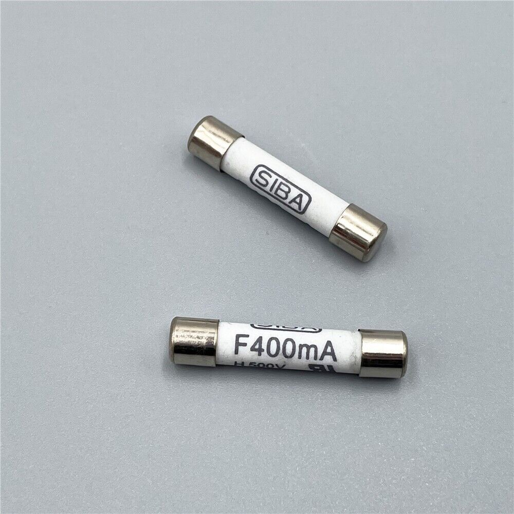 2pcs SIBA F 400mA H 500V 6.3x32mm Fast Acting Ceramic Fuse 2pcs SIBA F 400mA H 500V 6.3x32mm Fast Acting Ceramic Fuse