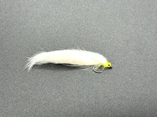 6 x Hothead Zonker  - White - Trout Fishing Flies