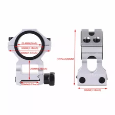 2pcs Westhunter High Profile Scope Rings 1"30mm Universal 20mm Picatinny Bracket