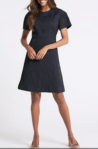 m&s navy shift dress