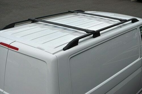 VW Transporter T5 T6 2003-2016 SWB Aluminum Roof Rack & Cross Bars – Black, Acorn