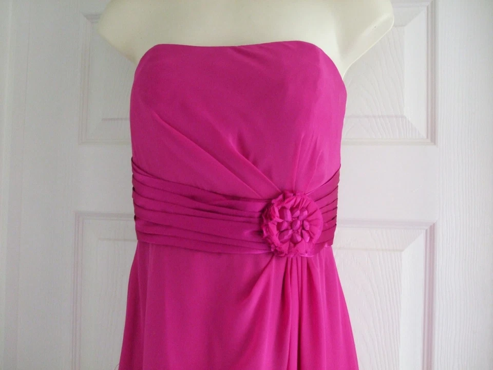 Z. DEFECT Womens Size 8 Pink Dress LADIES FULL LENGTH SMART EVENING SUMMER PROM - image 2 of 4