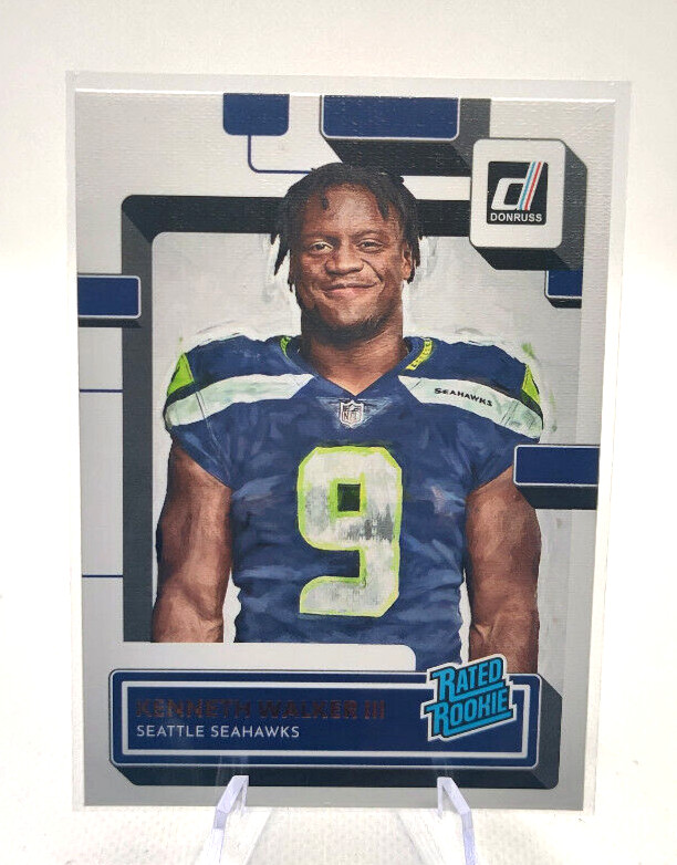 2022 PANINI DONRUSS KENNETH WALKER III RATED ROOKIE PORTRAIT #318 SEAHAWKS