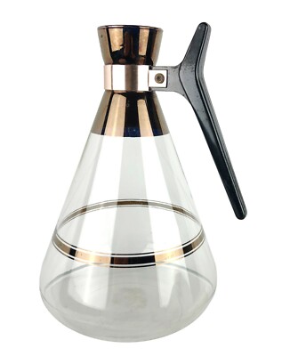 Vintage Pyrex Corning Glass 10 Cup Coffee Carafe Space Age Atomic Midcentury