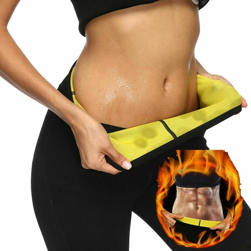 Women Fat Burning Sweat Sauna Pants Shorts Body Shaper Waist Trainer Weight Loss - Picture 6 of 22