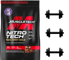 Muscletech Nitro Tech 100% Whey Gold Whey Protein Double Rich Chocolate 8 lbs