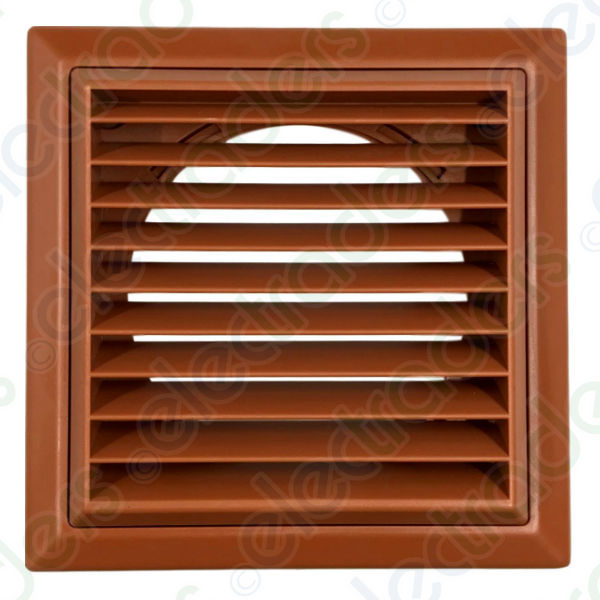 Domus 4904T External Ventilation Grille for 100 mm/4 Inch Round Duct Terracotta