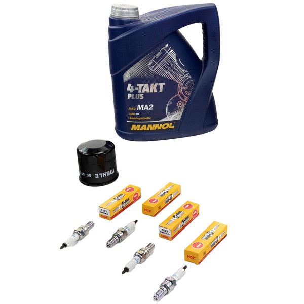 Set 4L Inspektion ÖL FüR Honda VFR 800 F RC46 VFR800 1998-01 ÖLfilter ZüNdkerzen-image