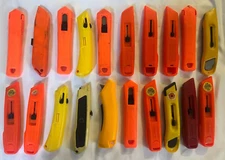 Lot of 4 Allway Style Tools Safety Box cutter Knives Utility Knife