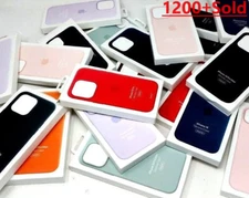 Genuine Original Leather/ Silicone Case for Apple iPhone 14, Plus, Pro, Pro Max