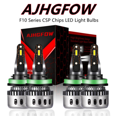 H11 H9 6000K White LED Headlight Bulb High Low Beam For Toyota Tacoma 2016-2023