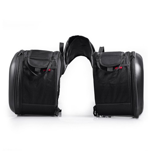 2x Waterproof Motorcycle Saddlebags Helmet Saddle Side Bag Tail Luggage Suitcase - Picture 5 of 11