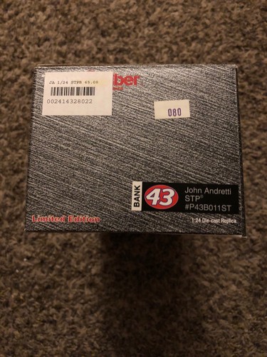 John Andretti STP Cheerios Betty Crocker Racing 1/24 Team Caliber Diecast Bank - Picture 6 of 7