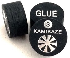 Kamikaze Black Layered Cue Tips 14 MM  Soft  4 Tips  Fast Shipping....